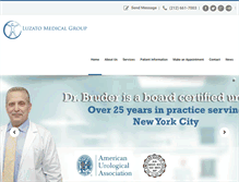 Tablet Screenshot of luzatomedicalgroup.com